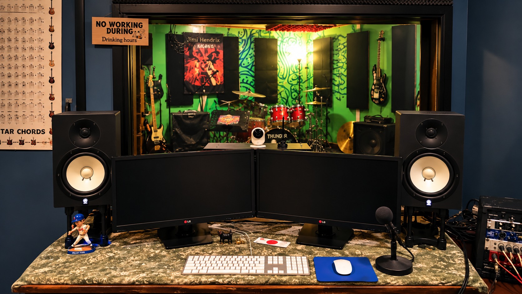 HomeFront 1.0 approved control room image, with outboard gear visible at the right edge